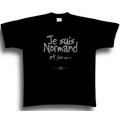 T-shirt homme Je suis Normand Noir Profond S