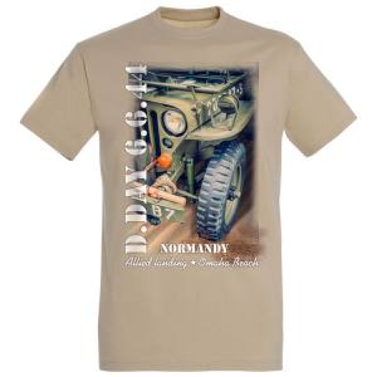 T-shirt homme Jeep D-Day 6/6 1944 Normandy Sable M