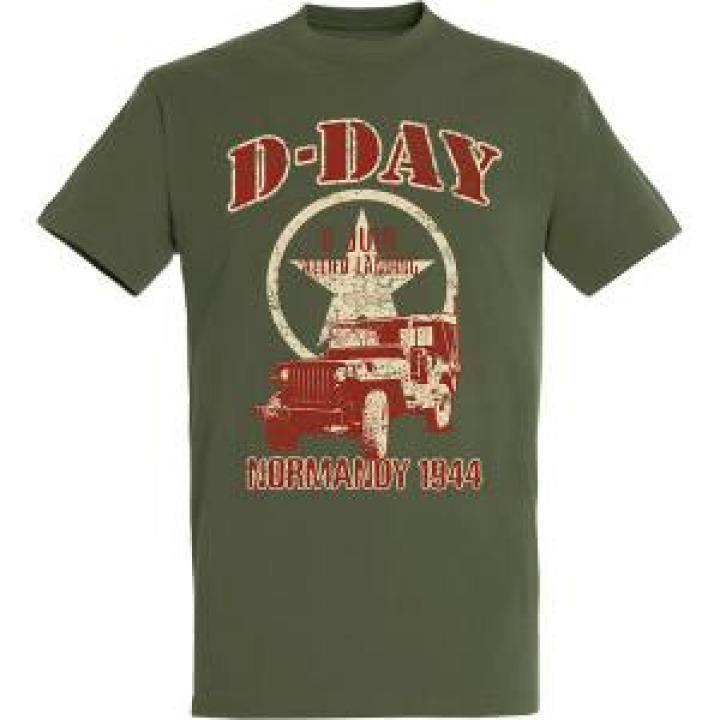 Tshirt homme Jeep Etoile DDay Normandy 1944 Army XS