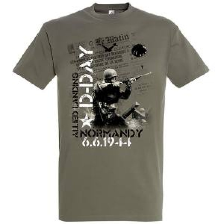 Tshirt homme Journal le Matin  Soldat DDay 661944 Zinc S