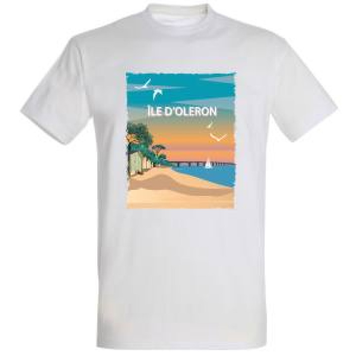 Tshirt homme léger Vintage Pont DOléron Île dOléron White S