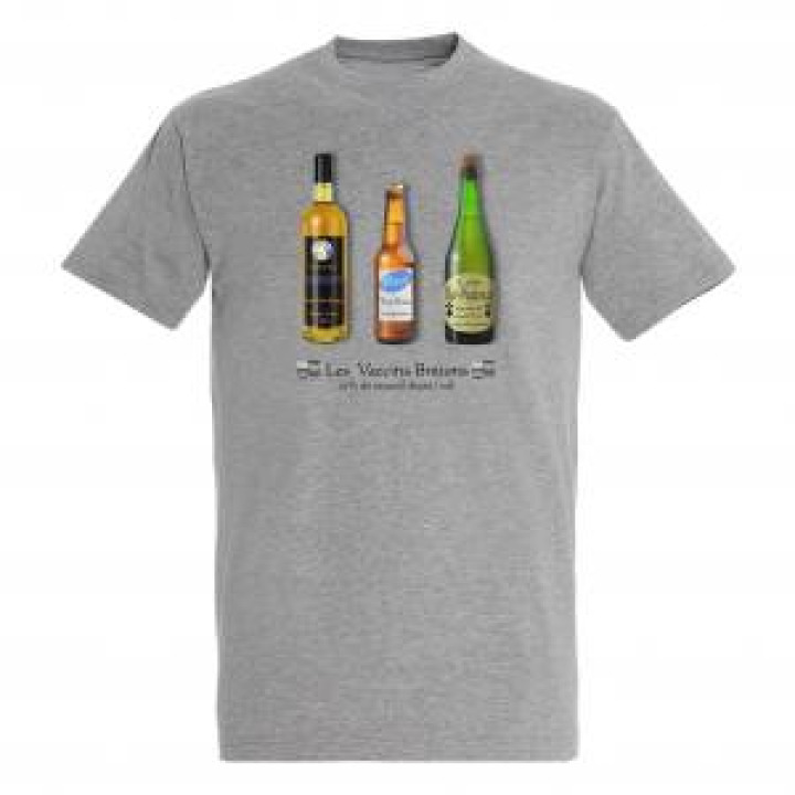 Tshirt homme Les Vaccins Bretons Gris Chiné S