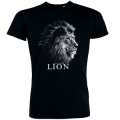 T-shirt homme Lion Noir Profond S