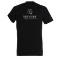 T-shirt homme Logo Daveenn (Impression en Blanc) Noir Profond XL
