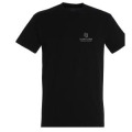 T-shirt homme Logo Daveenn (Impression en Blanc) Noir Profond XL