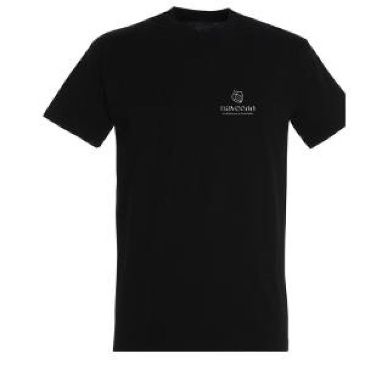 Tshirt homme Logo Daveenn Impression en Blanc Noir Profond XL