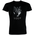 T-shirt homme Loup Noir Profond S