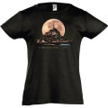 T-shirt homme Lune Mont Saint Michel Noir Profond S