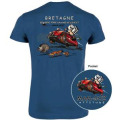 T-shirt homme Mam Goz 2 CV Dernière Terre Sauvage (Mg1006) + transfert pocket Denim XS