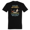 T-shirt homme Mam Goz dans Son Hamac les Efforts Sont Payants Noir Profond XS