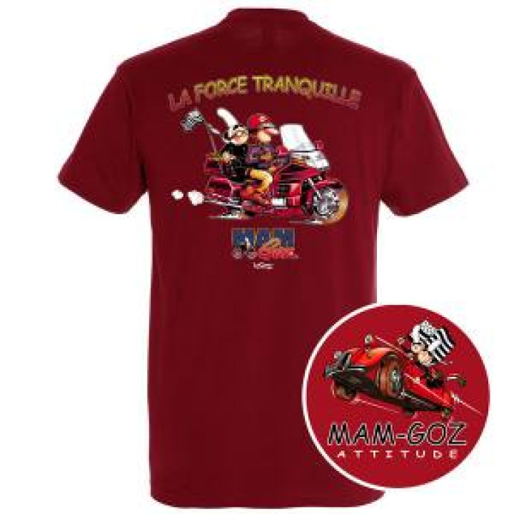 Tshirt homme Mam Goz la Force Tranquille  transfert pocket Chili M