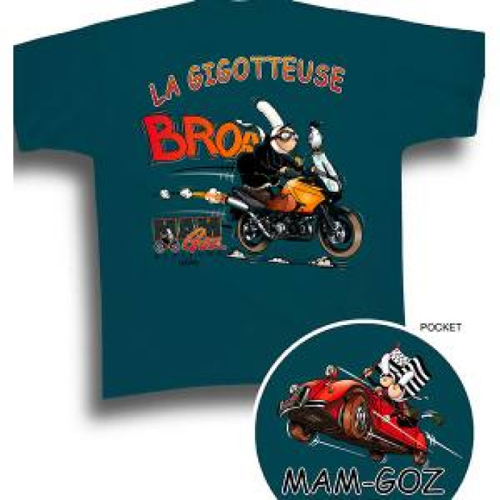 Tshirt homme Mam Goz la Gigoteuse  transfert pocket Denim S