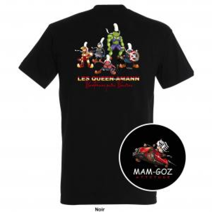 Tshirt homme Mam Goz les Queens Amann  transfert pocket Noir Profond S