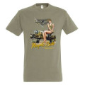 T-shirt homme Memphis Belle Avion + Fille 80th Anniversary Kaki S