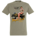 T-shirt homme Memphis Belle Avion + Fille Kaki S