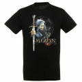 T-shirt homme Merlin avec Capuche + Excalibure Noir Profond XS