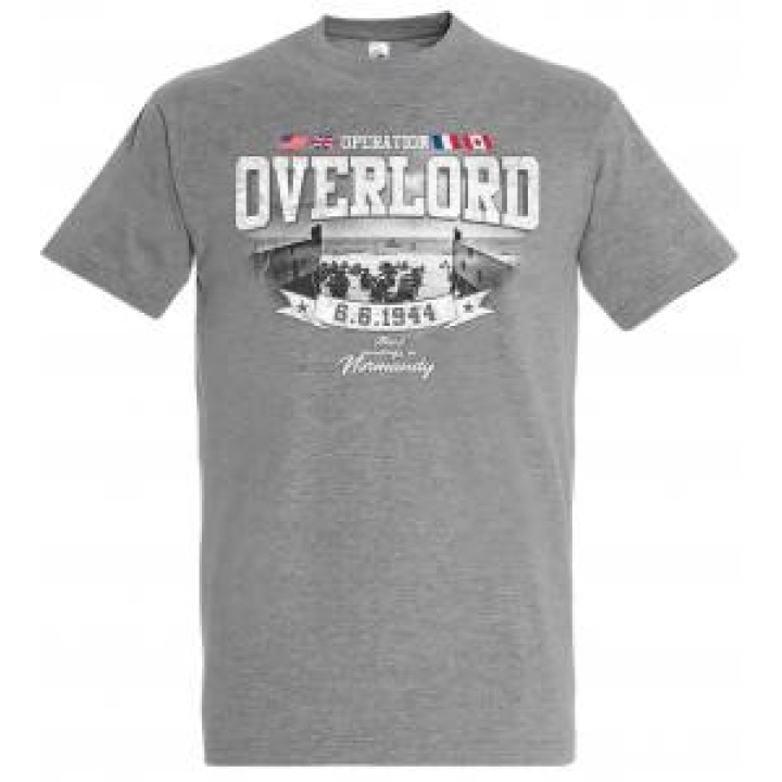 Tshirt homme Overlord DDay 661944 Gris Chiné M