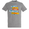 T-shirt homme Pancarte Bretagne/ Londres... Gris Chin&eacute; S
