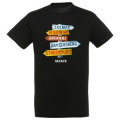 T-shirt homme Panneaux Colmar/ Riquewihr/ Obernai/ Kaysersberg/ Strasbourg... Alsace Noir Profond XS