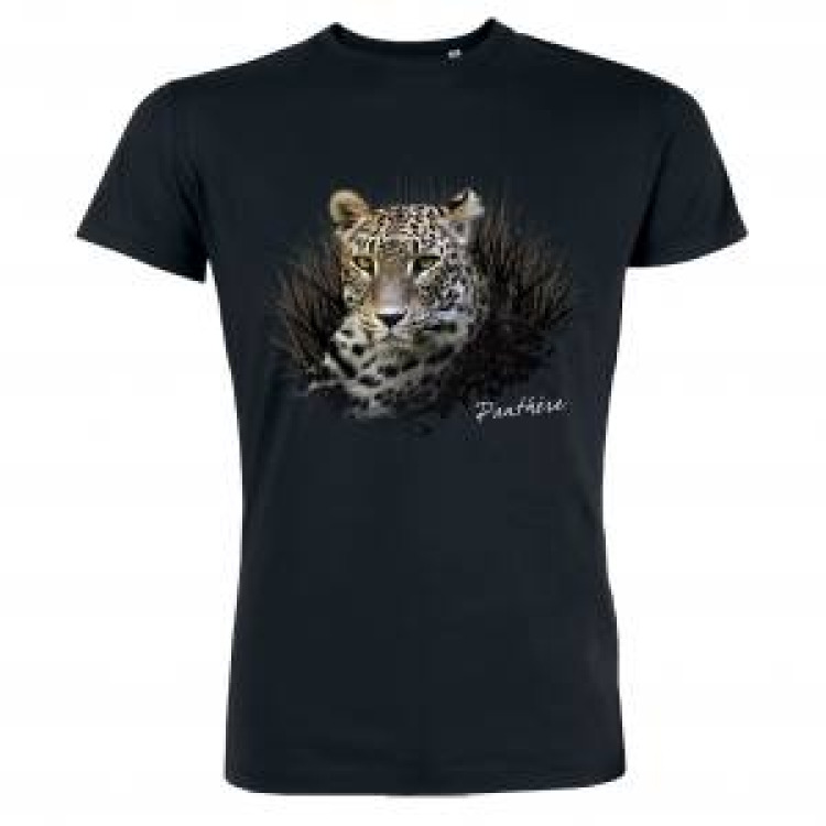 T-shirt homme Panth&egrave;re Noir Profond L