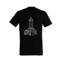 T-shirt homme Phare de Kermorvan le Conquet et dos Phare de Kermorvan Noir Profond S