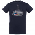 T-shirt homme Phare des Baleines et Bateau Pêcheurs de Couleurs Île de Ré Marine S
