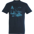 T-shirt homme Phare/ Bateau de Pêche Île de Ré Marine S