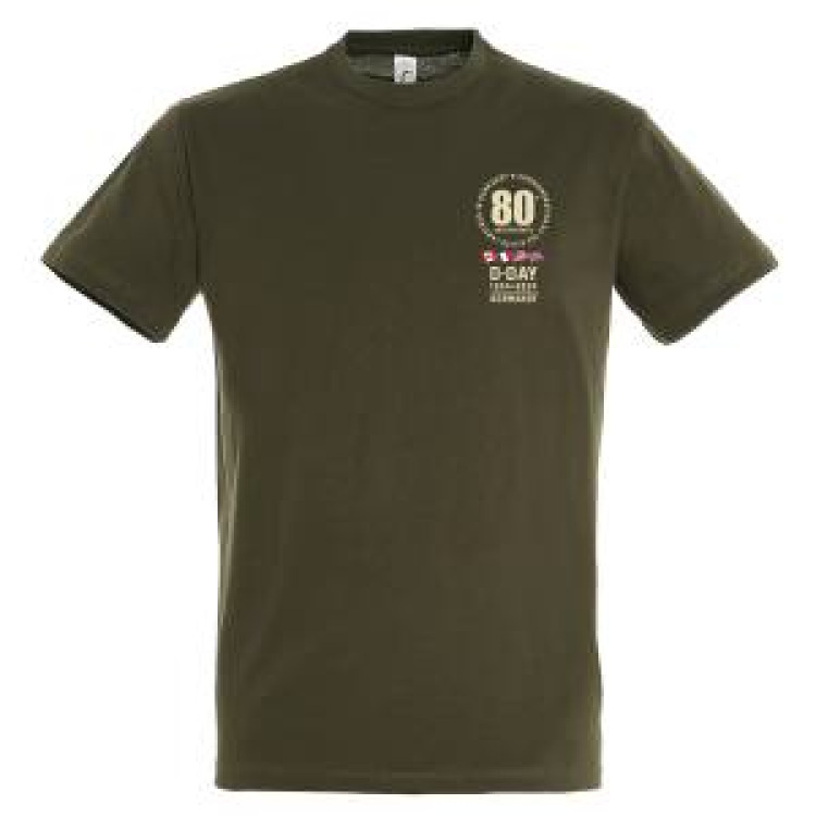 T-shirt homme Pocket 80th Anniversary D-Day Army XS