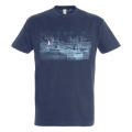 T-shirt homme Port avec Bateau... Bretagne Marine S