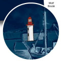 T-shirt homme Port avec Bateau (Erquy) + Broderie Phare (Bb17280) Marine L