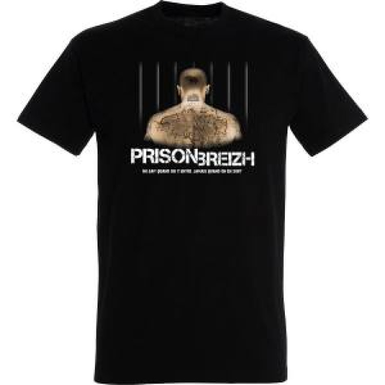 T-shirt homme Prison Breizh Dos Noir Profond S