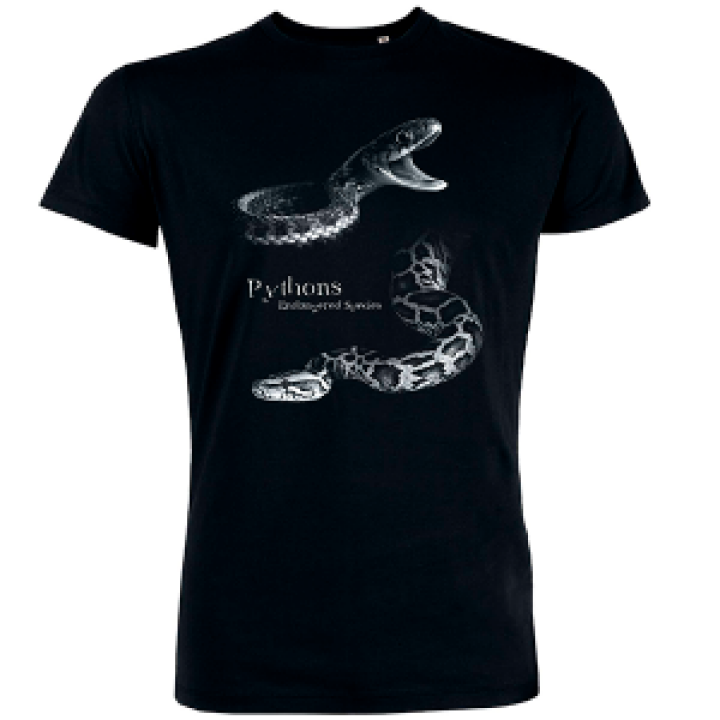 Tshirt homme Pythons Noir Profond S