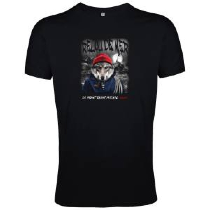 Tshirt homme Relou de Mer Mont Saint Michel Noir Profond XS