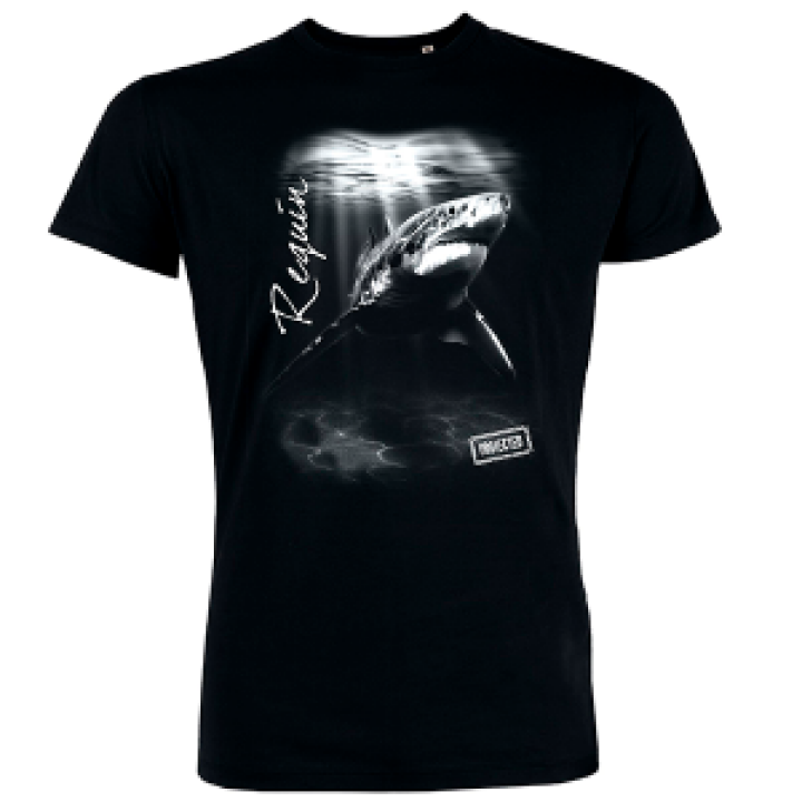 Tshirt homme Requin Noir Profond S