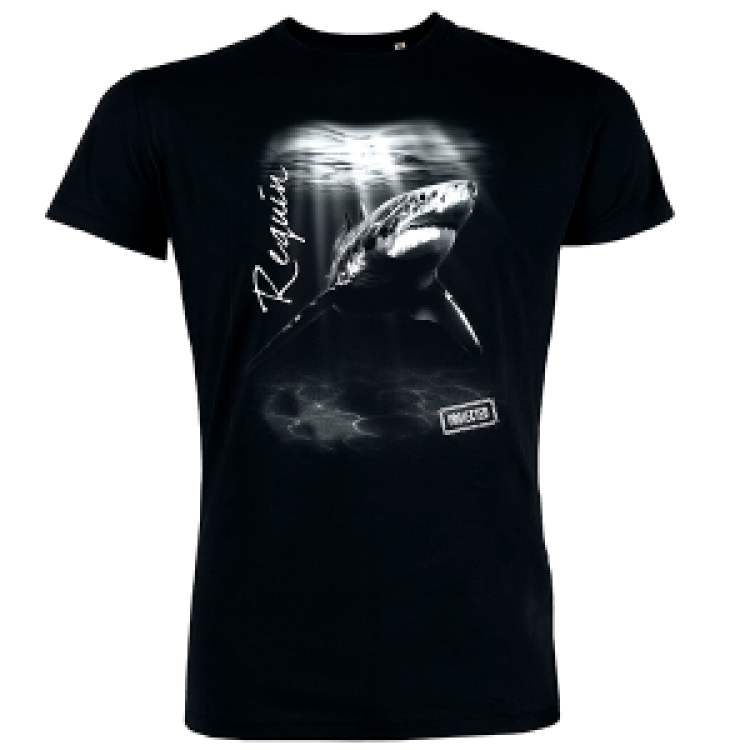 T-shirt homme Requin Noir Profond XXL