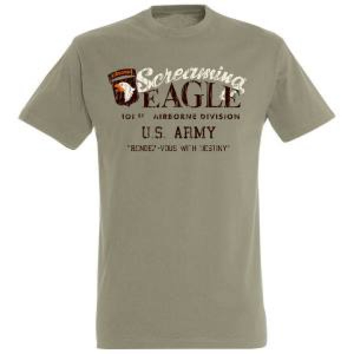 Tshirt homme Screaming Airborne Kaki S