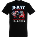 T-shirt homme Soldat Qui Tire sur Fond de Drapeaux Noir Profond S