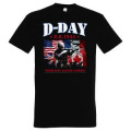 T-shirt homme Soldat Tireur 6/6/44 Normandy Noir Profond S