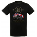 T-shirt homme Soldats D&eacute;barquement Drapeaux Army S