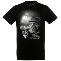 T-shirt homme Storm Is Coming Marin et Dragon dans la Temp&ecirc;te Noir Profond XS