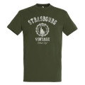 T-shirt homme Strasbourg Alsace France Vintage Bordeaux XS