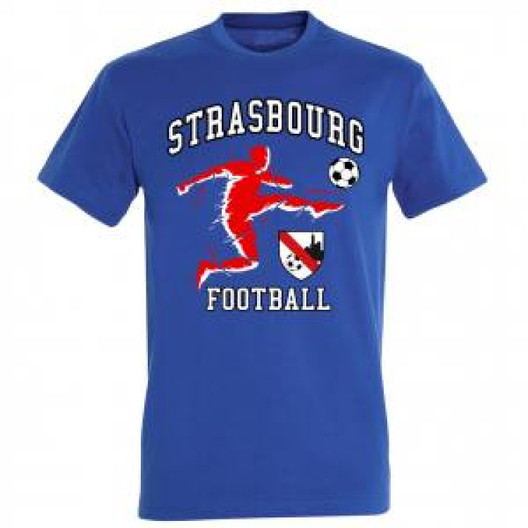 T-shirt homme Strasbourg Football France Noir Profond XS
