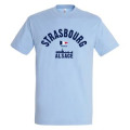 T-shirt homme Strasbourg Vue de la Ville France Alsace Bleu Ciel S