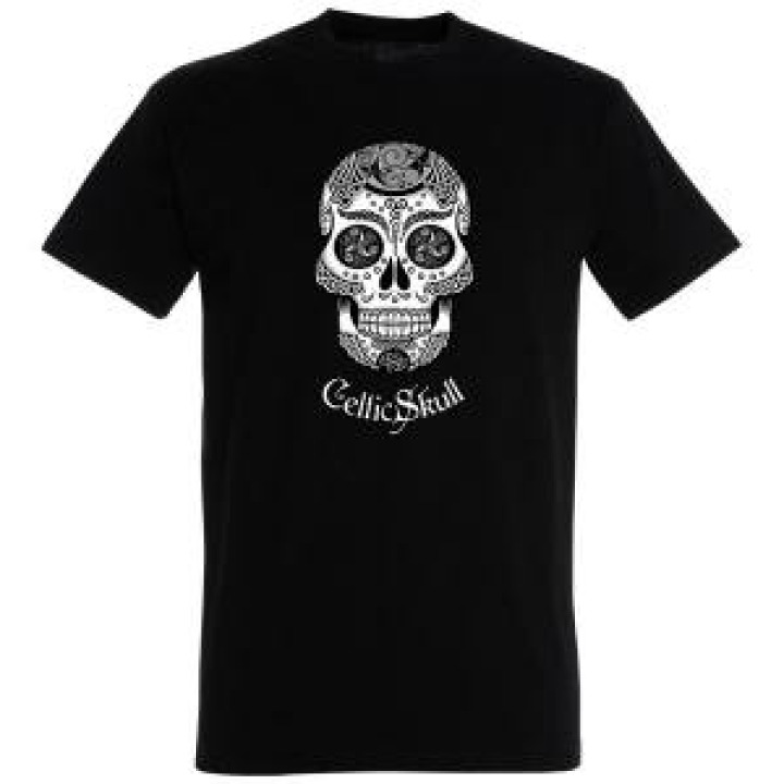 Tshirt homme Tête de Mort Celtic Skull Tm1002 Chili S