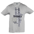 T-shirt homme Texte Ville Metabief 25 Doubs Gris Chiné S