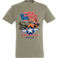 T-shirt homme Thanks To America Gris Chin&eacute; S