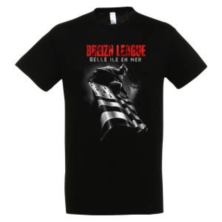 Tshirt homme The Breizh League Belle Île en Mer Noir Profond XS