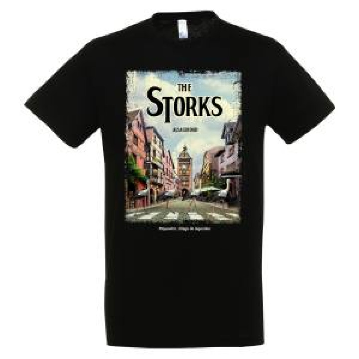 Tshirt homme The Storks Riquewihr Ville de Légende Noir Profond XS