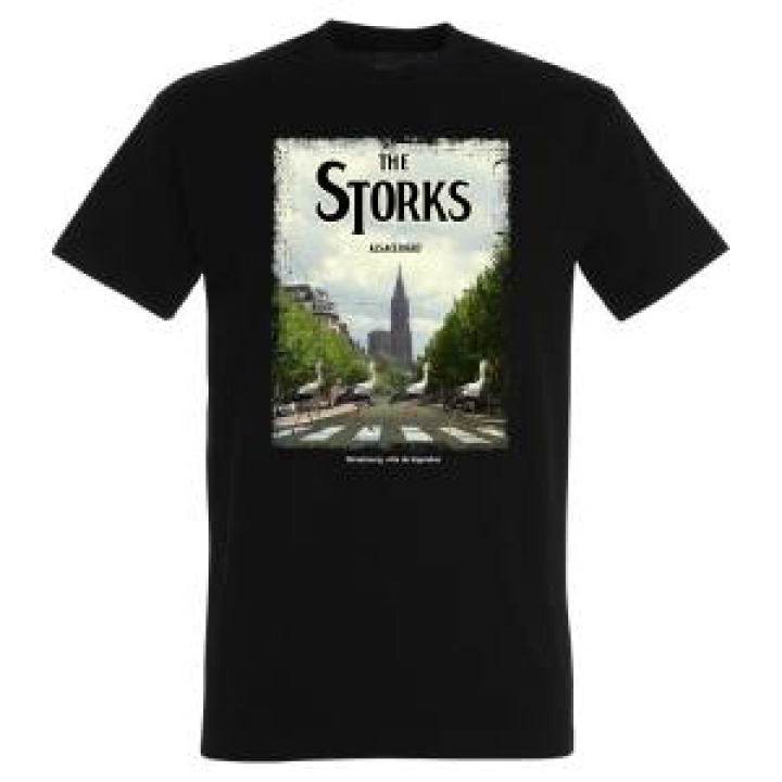 Tshirt homme The Storks Strasbourg Ville de Légende France Noir Profond XS