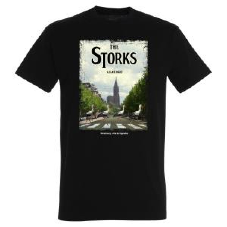 T-shirt homme The Storks Strasbourg Ville de Légende France Noir Profond 4XL